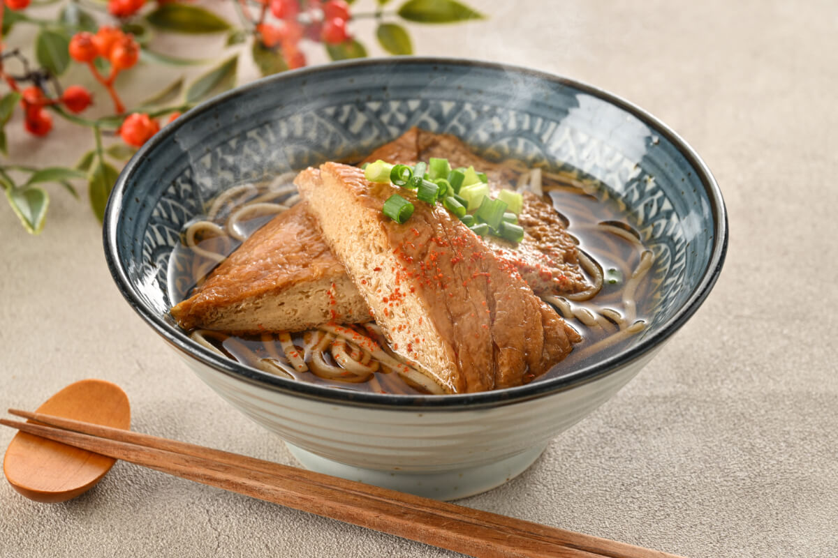 油あげと越前そばセット